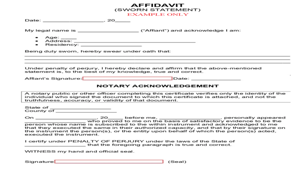 Affidavit’s, Apostille Affidavit’s & Notarisation